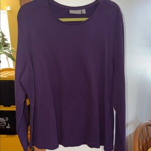 Women's Purple Long Sleeve Top